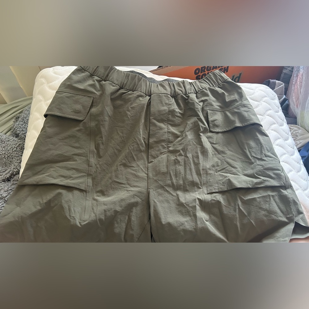 Lululemon Olive Cargo Shorts